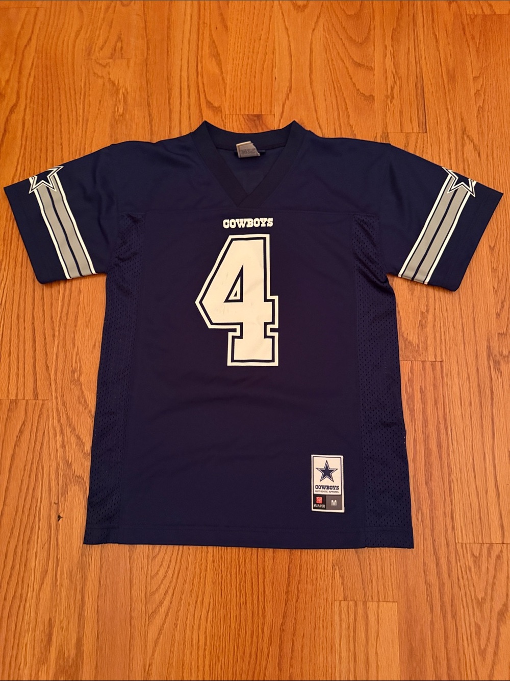Dallas Cowboys #4‎ Prescott Navy Football Jersey Size Medium